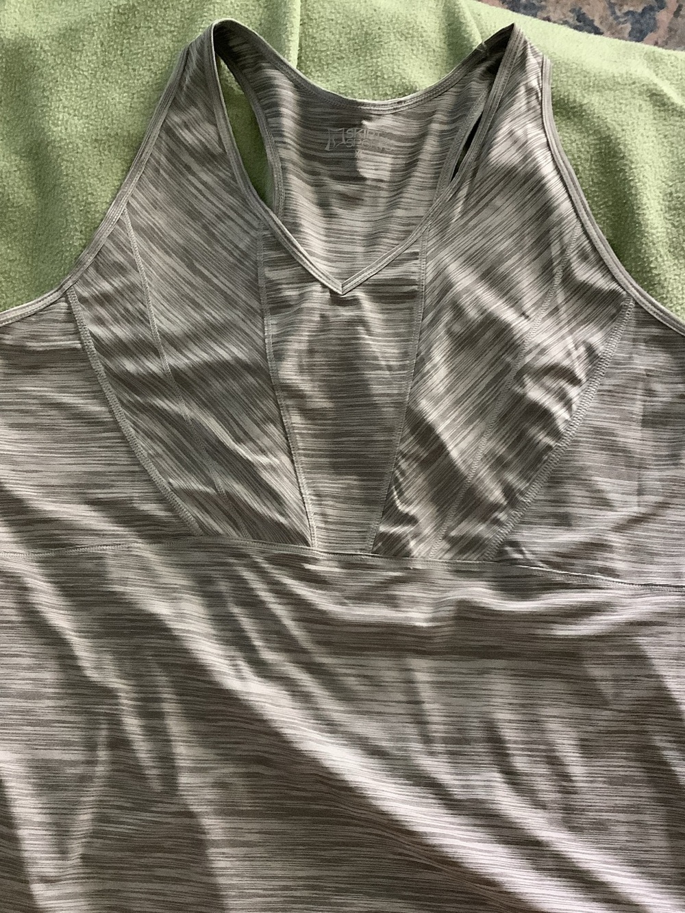 SkirtSports Heathered Gray Eclipse Racerback Tank